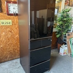 C2302   三菱　ガラストップ　451L  2020年　5ド...