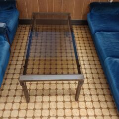 ソファ セット ガラステーブル付の画像