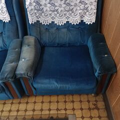 ソファ セット ガラステーブル付の画像