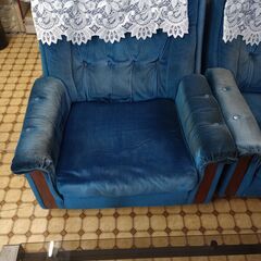 ソファ セット ガラステーブル付の画像