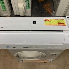 K05234　中古エアコン シャープ 2020年製 主に6畳用 冷房能力 2.2KW / 暖房能力 2.5KW