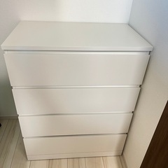 (美品) IKEA イケア Malm マルム 4段 チェスト