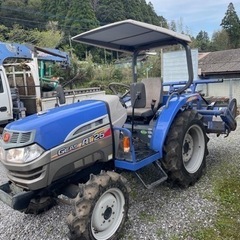 トラクターイセキAT25FF−SQ屋根付き　ロータリー付き　アワーメーター576の画像