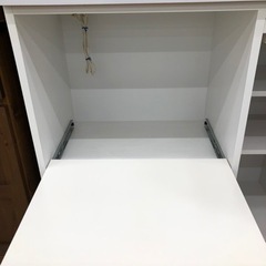 新生活に！土井インテリア工業の2枚扉レンジボード(ホワイト)のご紹介です！！