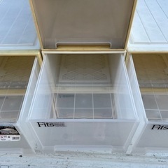 ★ 単品550円 全部セットで2,310円 ★ 衣装ケース 天馬 フィッツケース F-39L 30x39x74cm たっぷり収納 深型ロングタイプ 家具 収納家具 収納ケースの画像