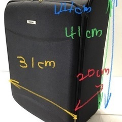 ソフトケース　旅行バック　キャリーカート　BLACK②