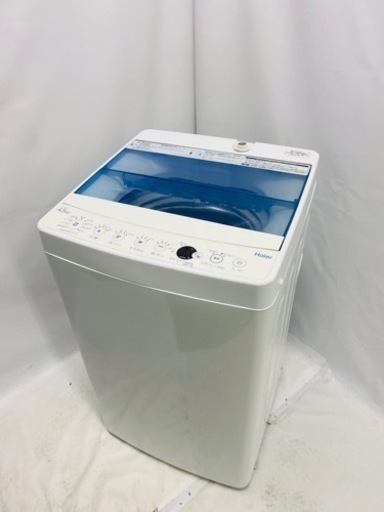 全自動洗濯機 4.5kg JW-C45CK お急ぎコース洗濯10分 しわケア脱水 風乾燥 槽洗浄コース シングルライフ Haier ハイアール 2018年製 家電 生活家電 洗濯機