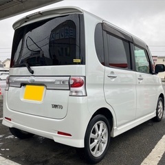 月々9千円〜分割可❗️車検2年付き！【名義変更代込み】広い車内！大人気‼️ダイハツ タントカスタム☆HDDナビ付き☆走行中☆純正アルミ☆事故修復歴無し☆電動スライドドア☆ドライブレコーダー☆そのまま乗って帰れます！の画像