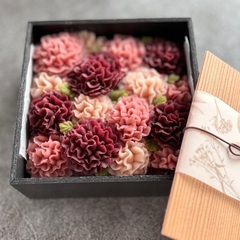 あんこのお花「カーネーションおはぎBOX」レッスンの画像