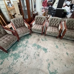 アンティーク☆ソファー☆5脚セット☆格安☆中古☆配達相談可能☆早...