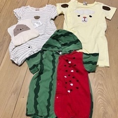ロンパース80×3着＋汗マット