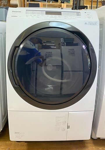 送料無料・設置無料有りPanasonic ドラム式洗濯乾燥機 11.0/6.0kg 2021年製 NA-VX800BL 中古家電