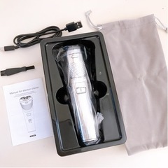 【新品未使用品】メンズシェーバー 電気シェーバー 防水 乾湿両用...