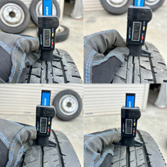 155R13 8P.R VAN01 & 185R15 103/101L  SPLT38 6本セット　ホイール付きの画像