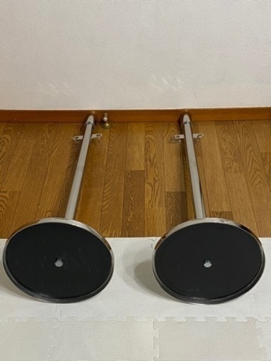 駐車場　ステンレスポール　2本セット
