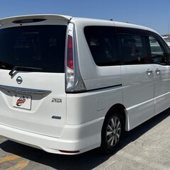 神奈川【自社ローン】保証人無可★全国対応★セレナ【ハイウェイスター】ワンオーナー/両側パワスラ/プッシュスタート/バックカメラ/フリップダウンモニター/ETC/Bluetooth接続/TV/ウインカー付きミラーの画像