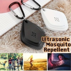 屋外蚊よけポータブル 超音波昆虫よけ USB充電インテリジェント周波数変換 ブラックの画像