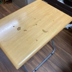 折りたたみテーブル　家具 ダイニングセットの画像