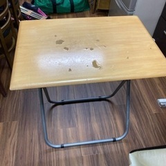 折りたたみテーブル　家具 ダイニングセットの画像