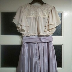 未使用美品／ドレス／ボレロ／結婚式2点セットの画像