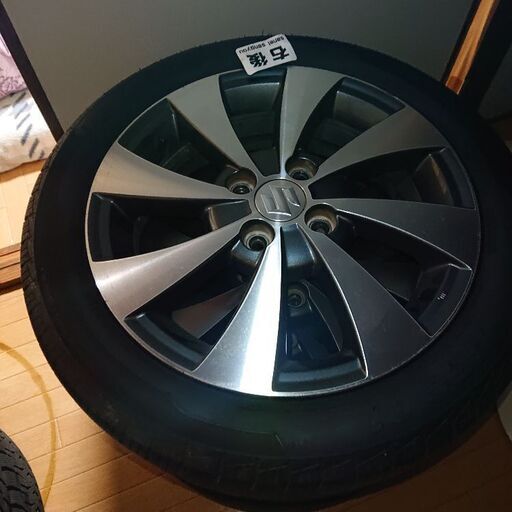 タイヤほぼ新品 ワゴンrスティングレー純正アルミホイール、タイヤセット