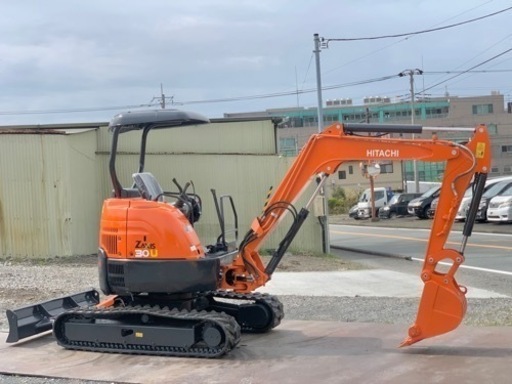 日立　ミニ　ユンボ　油圧ショベルカー　日立 EX30U  倍速付き ブレーカー配管　3トンクラス　陸送も可能