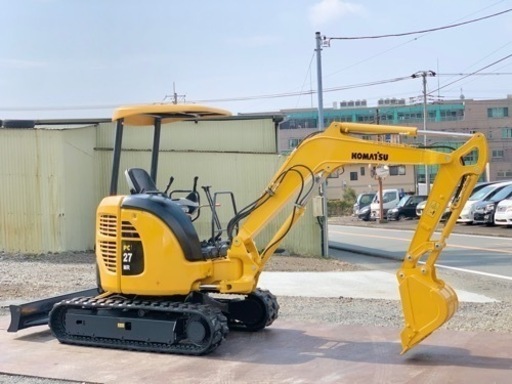 コマツ　ミニユンボ　PC27MR-2  油圧ショベル　倍速付き 操作パターン切り替え可能　ゴムキャタ新品　3tクラス　陸送可能