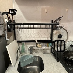 室内物干し、シンク上水切りラック　お譲りします。の画像