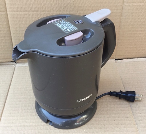 ＜動作品＞象印・電気ケトル CK-TA06・容量0.6L チョコレート