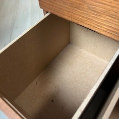 無印良品「MUJI」スタッキングチェスト・引出し・４個／ウォールナット材突板の画像