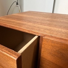 無印良品「MUJI」スタッキングチェスト・引出し・４個／ウォールナット材突板の画像
