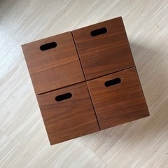 無印良品「MUJI」スタッキングチェスト・引出し・４個／ウォール...