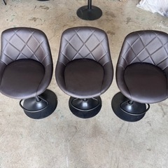 綺麗な中古品☆カウンターチェア☆3脚セット☆格安☆中古☆配達相談可能☆早い者勝ち🫵🏾新生活に♪の画像