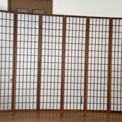 障子のついたて　6連の画像