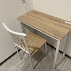 コンセント口付きデスク　コンパクト　80cm×40cm オフィス...