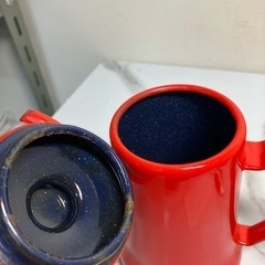 ☆値下げ☆K2404-277 FUJII&CO. 月兎印 スリムポット ホーロー サビあり 中古 容量不明の画像