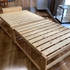 折りたたみスノコベッド【町田市再生家具】　240055