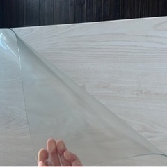 机 110×55白いテーブル マット付き 家具 オフィス用家具の画像