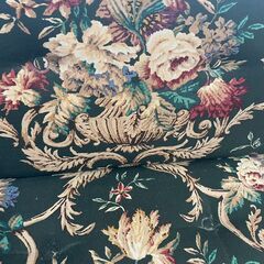 カリモク ソファベッド コロニアル 三人掛け 花柄 おしゃれ