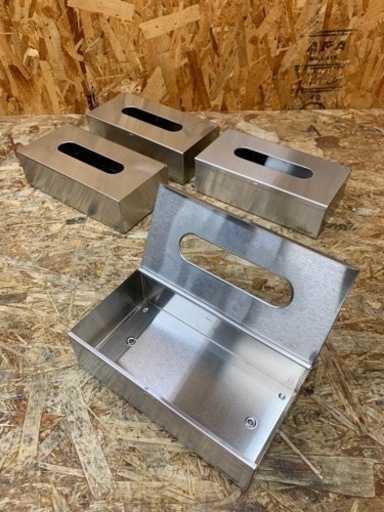 (6197) ケッヘル ステンレス ティッシュケース ティッシュボックス 4個