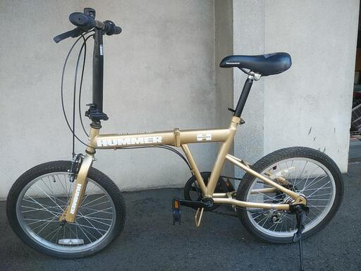 値下げ！広島引取限定★HUMMER ハマー 折りたたみ 自転車 18インチ★ 値下げ！広島引取限定☆HUMMER ハマー 折りたたみ 自転車 18