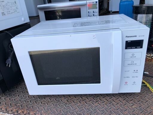 2022年式　パナソニック カウンタートップ 電子レンジ 単機能 フラットテーブル 22L スピードあたため ヘルツフリー ホワイト NE-FL100-W