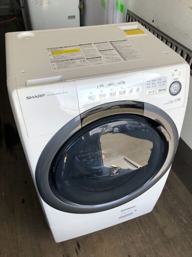 北九州市内配送無料店シャープ SHARP ES-S7C-WL [ドラム式洗濯乾燥機 左開き 57L（洗濯7kg/乾燥3.5kg）