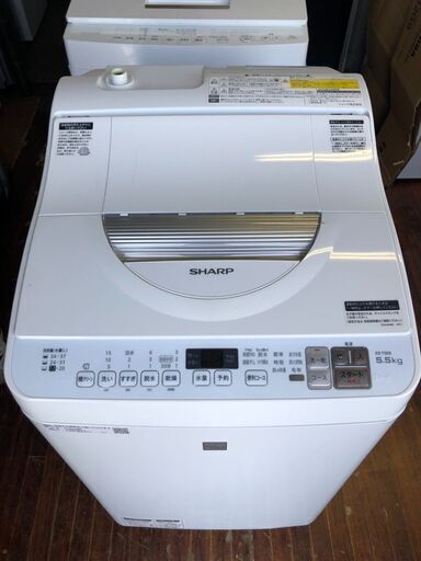 北九州市内配送無料店SHARP 洗濯乾燥機 シャープ keyword ES-T5E6-KW 5.5kg