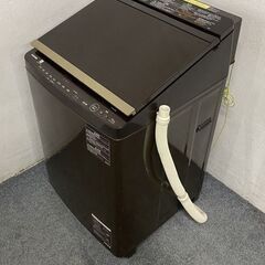 東芝/TOSHIBA AW-10SV7 タテ型洗濯乾燥機 洗濯10kg ZABOON ザブーン ブラウン 2018年製 中古家電 店頭引取歓迎 R8189