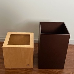 中身が見えないゴミ箱の画像