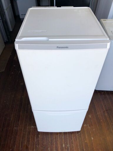 2020年式　パナソニック 冷蔵庫 幅48cm 138L マットバニラホワイト NR-B14DW-W 2ドア 右開き 自動霜取り 大きめ冷凍室 LED照明