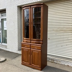 食器棚 アイリス 木製 高さ205 