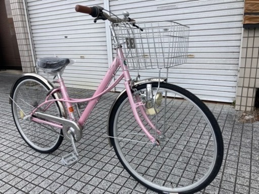 【26インチ自転車】美品❗️内装3段変速付　使用少ない❗️サドル、前カゴ新品❗️若林自転車　浜大津店　SALE中❗️
