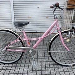 【26インチ自転車】美品❗️内装3段変速付　使用少ない❗️サドル...